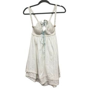 Kitteny Tuli mini white floral blue ribboned size XS